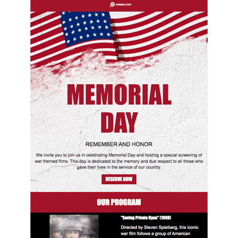 Memorial Day Movie Event